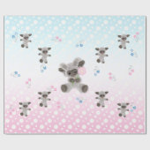 新生児プラッシュランブズラッピング紙 ラッピングペーパー (フラット)