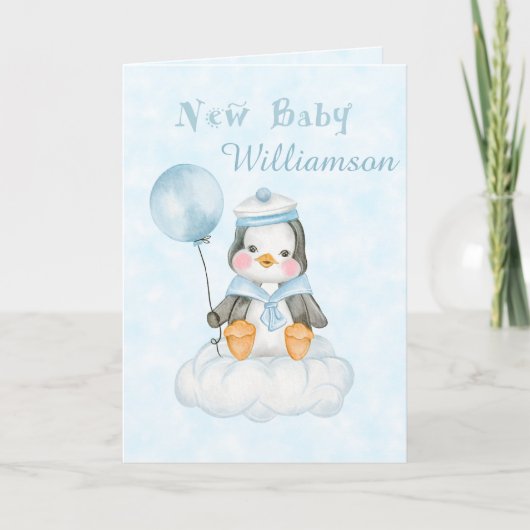 新生児ペンギン カード (正面)