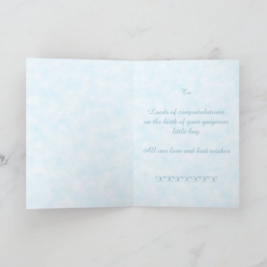 新生児ペンギン カード (内部)