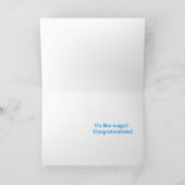 新生児ボーイおめでとうカード カード (内部)