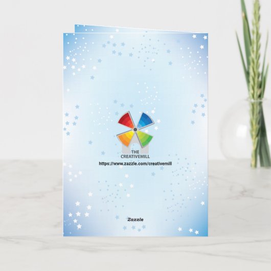 新生児ボーイおめでとうカード カード (裏面)