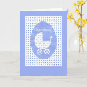 新生児ボーイおめでとうカード カード (黄色い花)