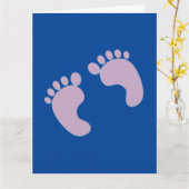 新生児ボーイおめでとうグリーティングカード カード (黄色い花)