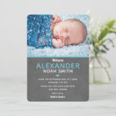 新生児ボーイの発表とサンキューカード サンキューカード (スタンド正面)