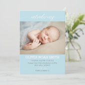 新生児ボーイの発表/サンキューカード サンキューカード (スタンド正面)