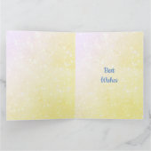 新生児ボーイケルブデザイングリーティング カード (内部)