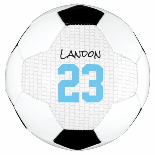 新生児ボーイサッカー選手の名前誕生年青 サッカーボール (正面)