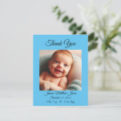 新生児ボーイサンキューカード/発表 招待状 (スタンド正面)