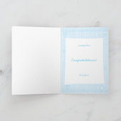 新生児ボーイステッチカード カード (内部)