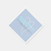 新生児ボーイハート スタンダードカクテルナプキン (角)