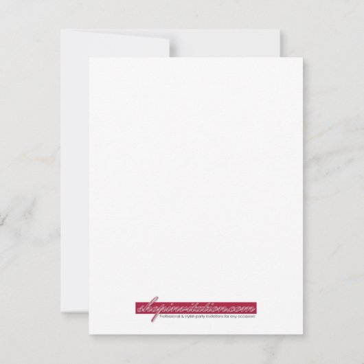 新生児ボーイフォトフラット発表 案内状 (裏面)