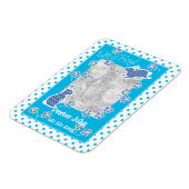 新生児ボーイフォトマグネット、可愛いバニーウサギ マグネット (左側)