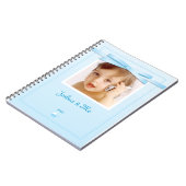 新生児ボーイブルーリボンノートブック ノートブック (左側)