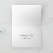 新生児ボーイ宇宙飛行士テディベア カード (内部)