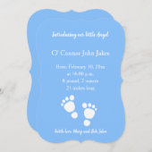 新生児ボーイ機器シンボルの発表 案内状 (正面/裏面)