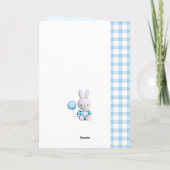 新生児ボーイ用グリーティングカード カード (裏面)