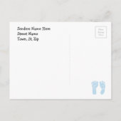 新生児ボーイ発表葉書のご紹介 案内ポストカード (裏面)