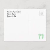 新生児ボーイ発表葉書のご紹介 案内ポストカード (裏面)