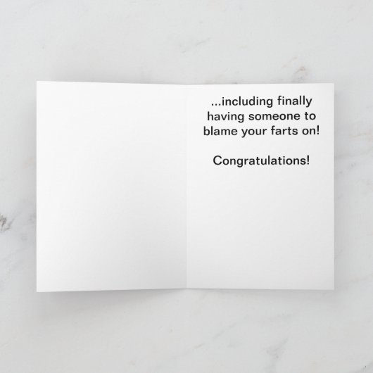 新生児ボーイ カード (内部)