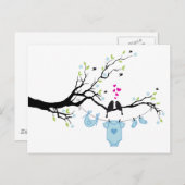 新生児ボーイ、ベビーシャワーデザイン ポストカード (正面/裏面)