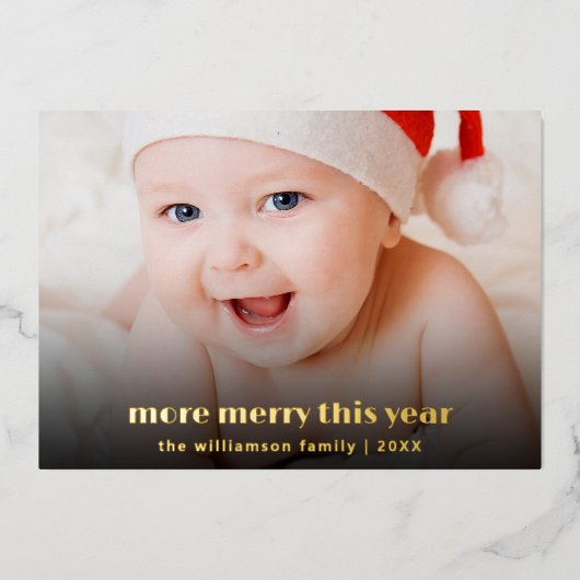 新生児メリーの詳細 | クリスマスカード 箔シーズンカード (正面)