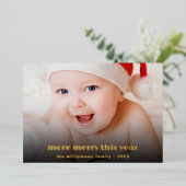 新生児メリーの詳細 | クリスマスカード 箔シーズンカード (立ち正面)
