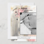 新生児モダンフォトスタイル 案内状 (正面)