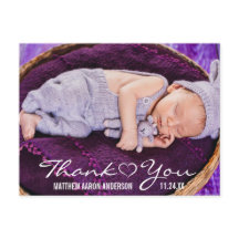 新生児モダン写真サンキューハート