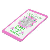 新生児三つ子発表用フレキシブルマグネット マグネット (左側)