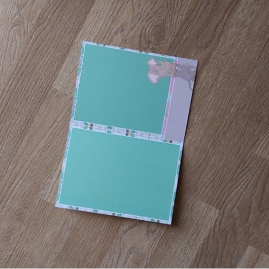 新生児付き/象折りグリーティングカード カード