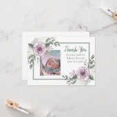 新生児写真とThank You Notes カード (正面/裏面インサイチュ)