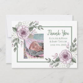 新生児写真とThank You Notes カード