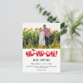 新生児写真のクリスマス シーズンポストカード (スタンド正面)