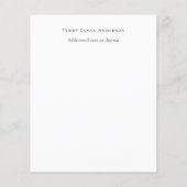 新生児写真サンキューカードモダン予算 (裏面)