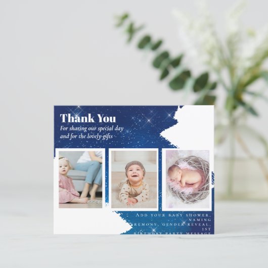 新生児写真サンキューカードモダン予算 (スタンド正面)