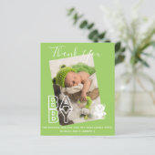新生児写真サンキューカードモダン予算 (スタンド正面)