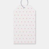 新生児写真サンキューカードモダン予算 ギフトタグ (裏面)