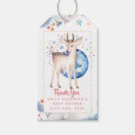 新生児写真サンキューカードモダン予算 ギフトタグ