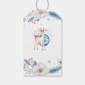 新生児写真サンキューカードモダン予算 ギフトタグ (裏面)