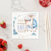 新生児写真サンキューカードモダン予算 スタンダードカクテルナプキン (インサイチュ)
