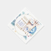 新生児写真サンキューカードモダン予算 スタンダードカクテルナプキン (角)