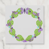 新生児写真サンキューカードモダン予算 フェイバータグ (裏面)