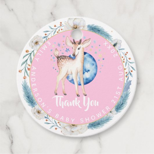 新生児写真サンキューカードモダン予算 フェイバータグ (正面)