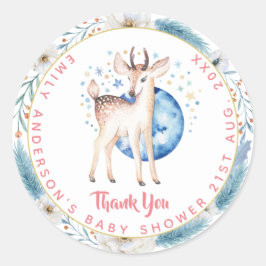 新生児写真サンキューカードモダン予算 ラウンドシール