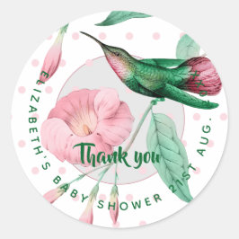 新生児写真サンキューカードモダン予算 ラウンドシール