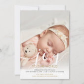 新生児写真ジョイ・トゥ・ザ・ワールド誕生 シーズンカード (正面)