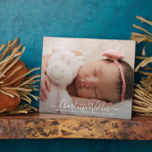 新生児写真スクリプト 名前 誕生情報 フォトプラーク (側面)