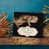 新生児写真 フォトプラーク (側面)