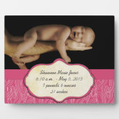 新生児写真 フォトプラーク (正面)