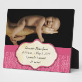 新生児写真 フォトプラーク (側面)